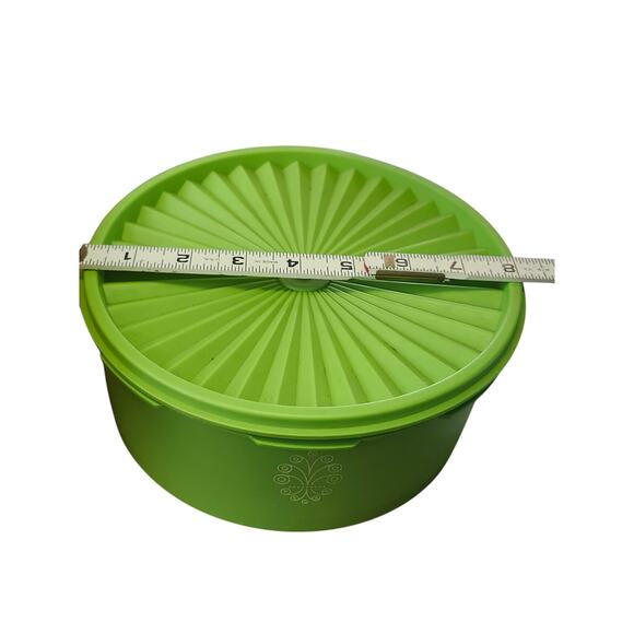 Vintage Tupperwear Servalier Bowls Yellow 836-7 837-5 ,Green 1205-25 1204-13 - Picture 6 of 11